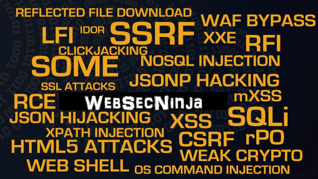 OpSecX WebSecNinja: Lesser Known WebAttacks