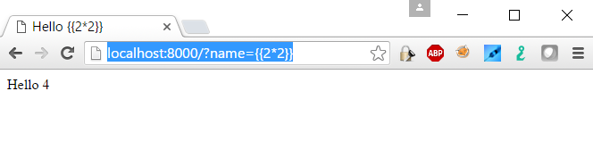 server side template injection in tornado